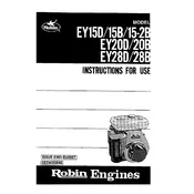 Subaru EY28B Engine manual cover