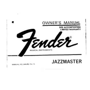 Fender Jazzmaster 1974 Guitar manual cover