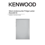 Kenwood KUL55X18 manual cover