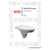 Simrad HS60 GPS manual cover