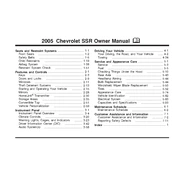 Chevrolet SSR 2005 manual cover