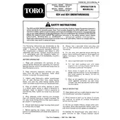 Toro Power Throw 824 38080 Snow Thrower manual cover