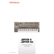 Roland JUPITER-X JD800 Mod. Expansion manual cover