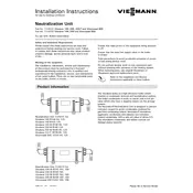 Viessmann Vitodens 100-W Neutralization Unit Accessory manual cover