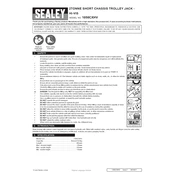 Sealey 1050CXHV Trolley Jack manual cover