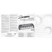 Bontempi 12 3765 Electronic Keyboard manual cover