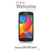 Samsung Galaxy Avant T-Mobile SM-G386TZKATMB Phone manual cover