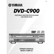 Yamaha DVD-C900 Disc Player manual cover