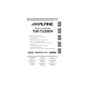 Alpine TUE-T220DV manual cover