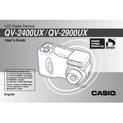 Casio QV2400UX Camera manual cover