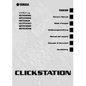 Yamaha Clickstation Drums manual cover