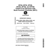 John Deere M724 Sprayer manual cover