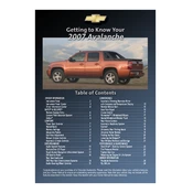 Chevrolet Avalanche 2007 manual cover