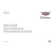 Cadillac Escalade 2021 manual cover