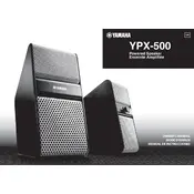 Yamaha YPX-500 Speaker manual cover