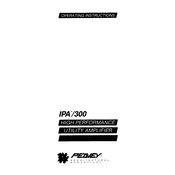 Peavey IPA-300 Amplifier manual cover