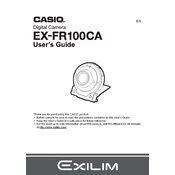 Casio EXFR100CA Camera manual cover