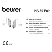 Beurer HA 80 Pair Hearing Amplifier manual cover