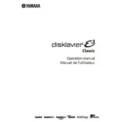 Yamaha Disklavier E3 Classic Piano manual cover