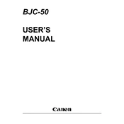 Canon BJC-50 manual cover