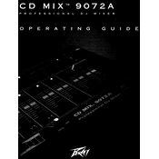 Peavey CD MIX 9072A Mixer manual cover