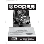 Power Wheels Mattel Dodge Ram 73520 Toy manual cover