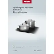 Miele KM 5840 Cooktop manual cover