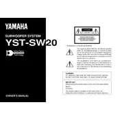 Yamaha YST-SW20 Subwoofer manual cover