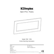 Dimplex Opti-V Frame PGF FRA Electric Fire manual cover