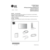 LG 55XS2E 55XS2E-B.AUS Signage manual cover