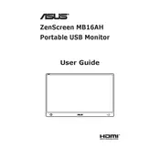 ASUS ZenScreen MB16AH Monitor manual cover