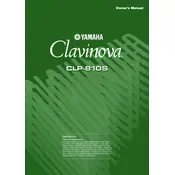 Yamaha Clavinova CLP-810S Piano manual cover