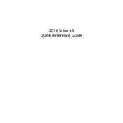 Scion xB 2014 Hatchback manual cover