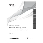 LG BE14NU40 BE14NU40.AVAR10B Writer manual cover