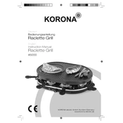 Korona 45000 Grill manual cover