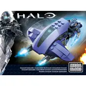 Mega Bloks Mattel Halo Covenant Commander CNH23 Construction Set manual cover