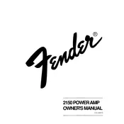 Fender 2150 Power Amp Amplifier manual cover