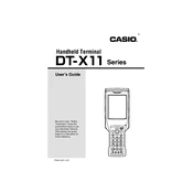 Casio DT-X11 Terminal manual cover