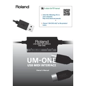 Roland UM-ONE mk2 manual cover