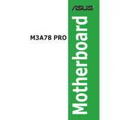 ASUS M3A78 PRO Motherboard manual cover