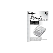 Brother P-touch PT-2600 manual cover