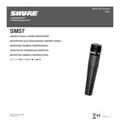 Shure SM57 Microphone manual cover