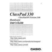 Casio ClassPad 330 Ver.3.06 Operating System manual cover