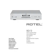 Rotel RCD-12 CD Player manual cover