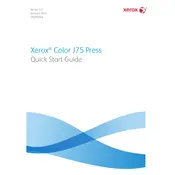 Xerox Color J75 Press Printer manual cover