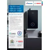 Worcester Greenstar 8000 Style 30kW Boiler manual cover