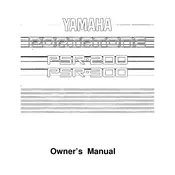 Yamaha PSR-200 Keyboard manual cover