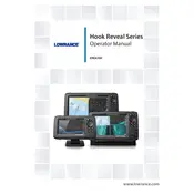 Lowrance Hook Reveal Series Fish Finder manual cover