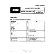 Toro Wheel Horse 520-H 73520 Tractor manual cover