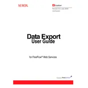 Xerox FreeFlow Web Services Data Export Ver.5.0 Software manual cover